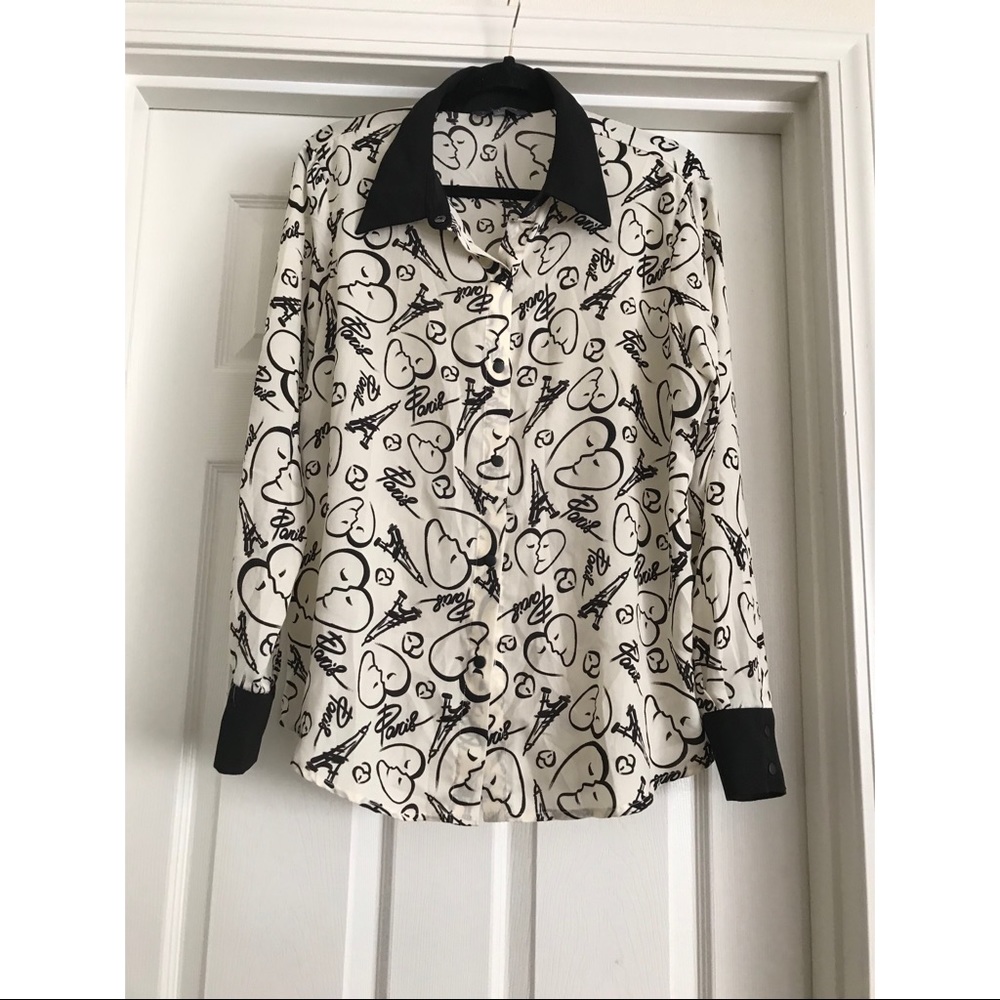 Catherine Malandrino Top Blouse Long Sleeves